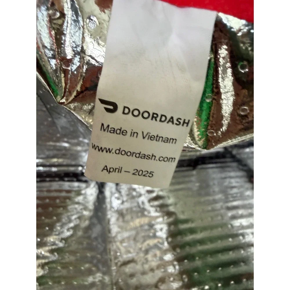 DoorDash Red Insulated Food Delivery Bag Thermal Carrier Tote 19x20